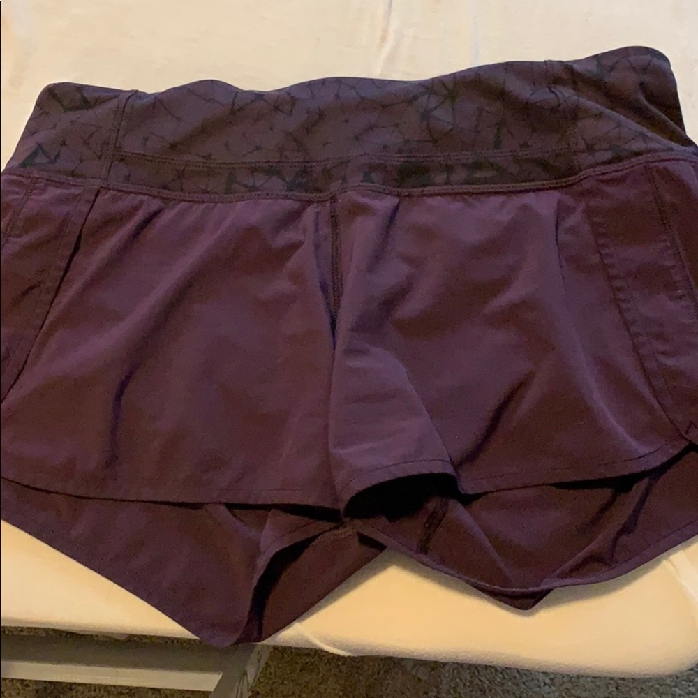 Lulu Lemon eggplant run speed short